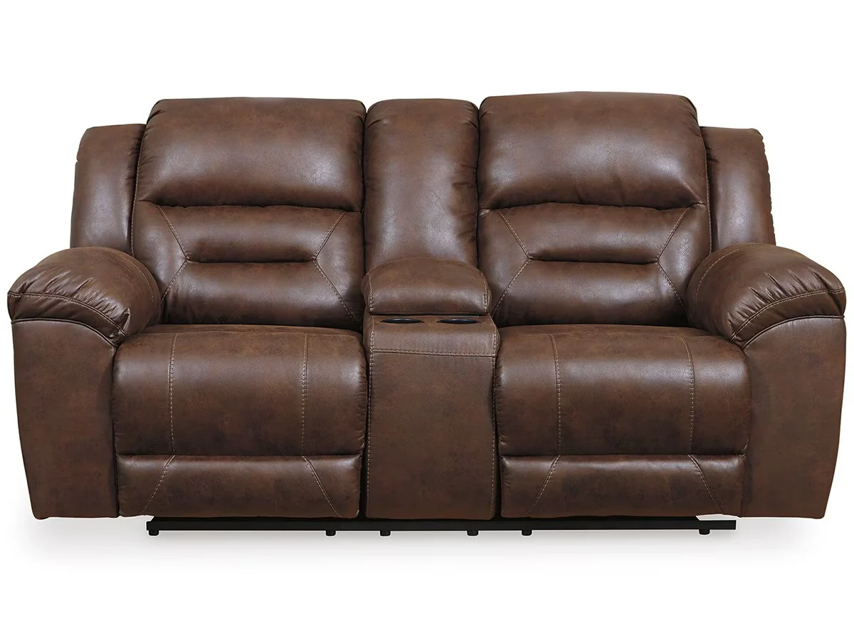 Stoneland - Chocolate - Dbl Rec Pwr Loveseat W/Console - Image 2