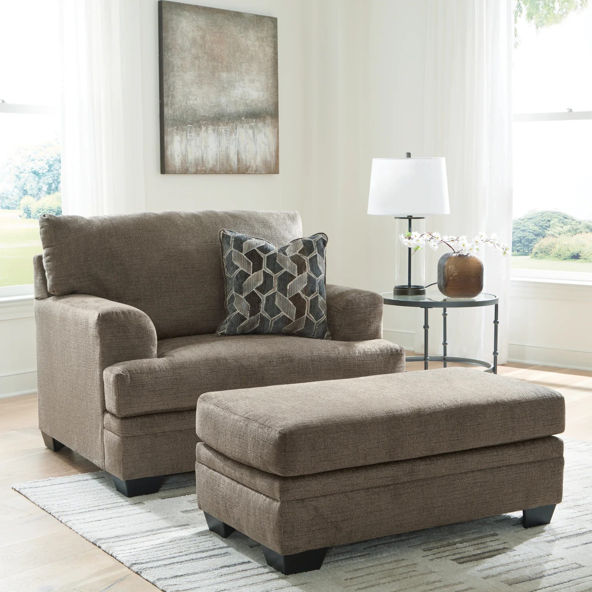 Stonemeade - 2 Pc. - Chair And A Half, Ottoman - Nutmeg