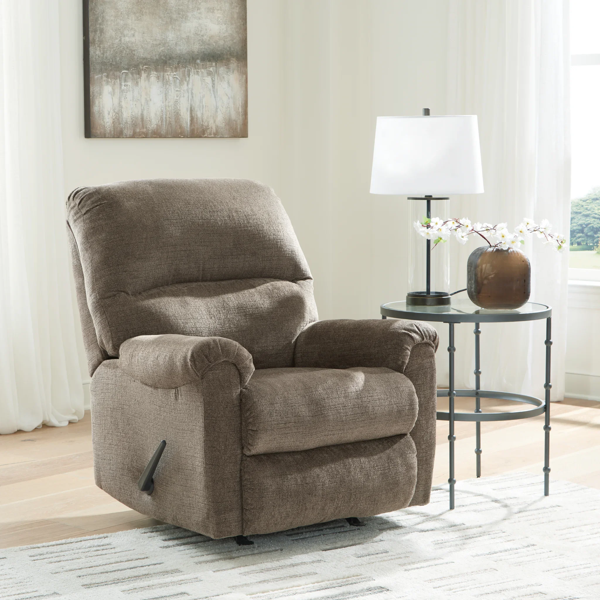 Stonemeade - 3 Pc. - Sofa, Loveseat, Rocker Recliner - Nutmeg - Image 9