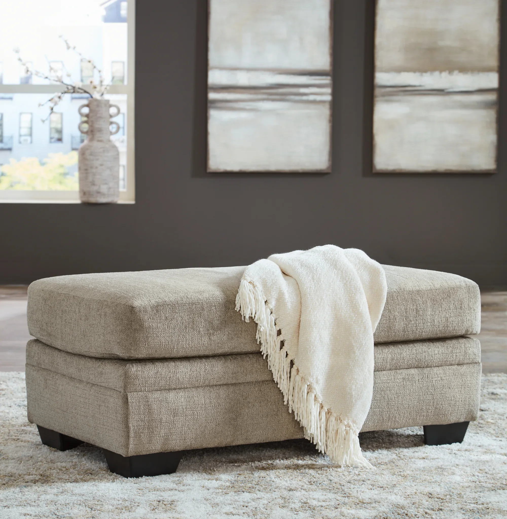 Stonemeade - Ottoman - Taupe - Image 2