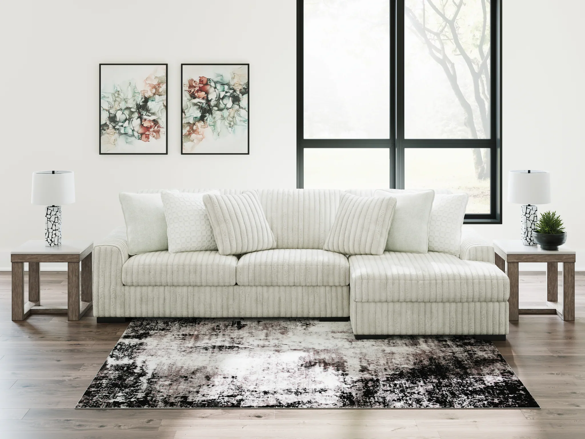 Stupendous - Alloy - 2-Piece Sectional With RAF Corner Chaise - Image 4