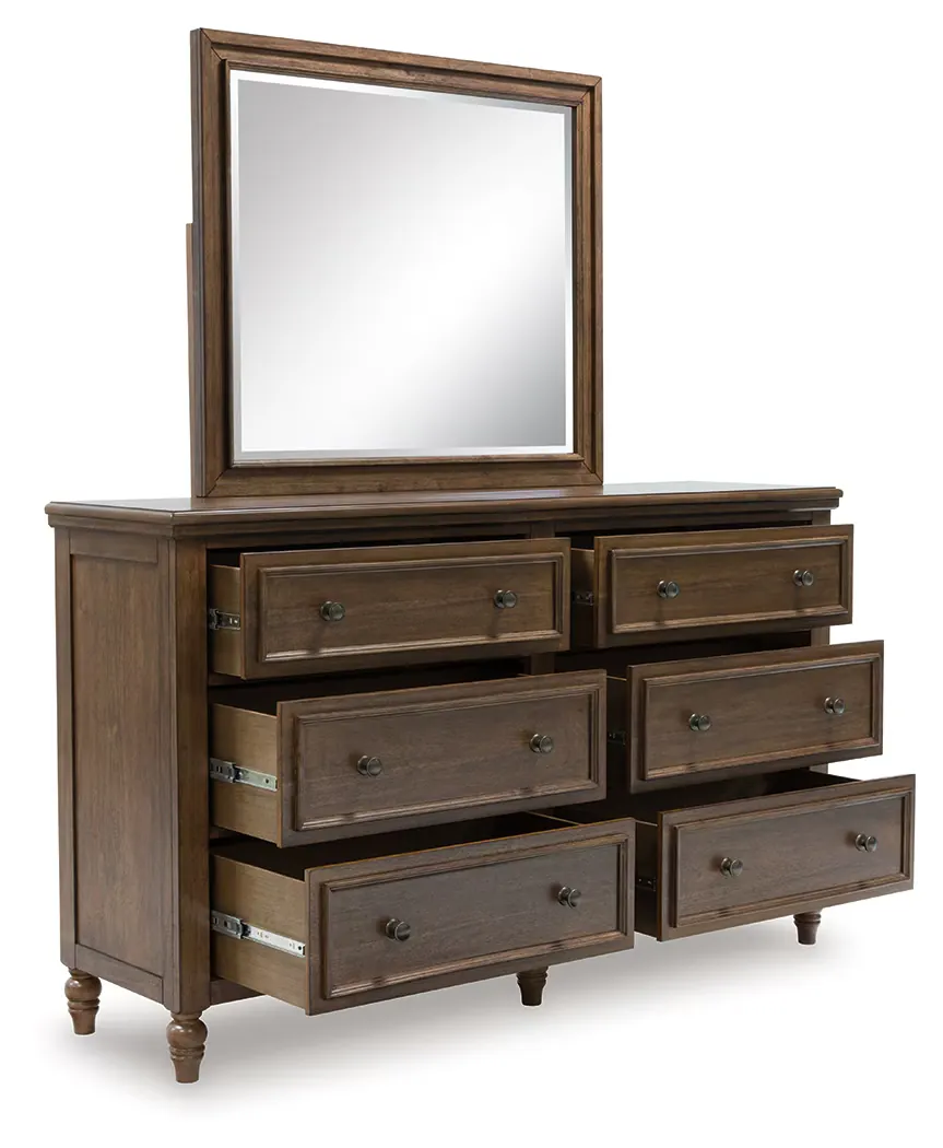 Sturlayne - Brown - Dresser And Mirror - Image 3
