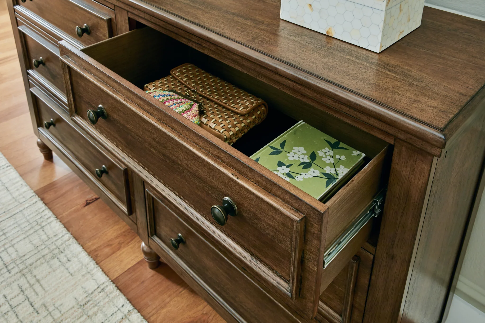 Sturlayne - Brown - Dresser And Mirror - Image 5