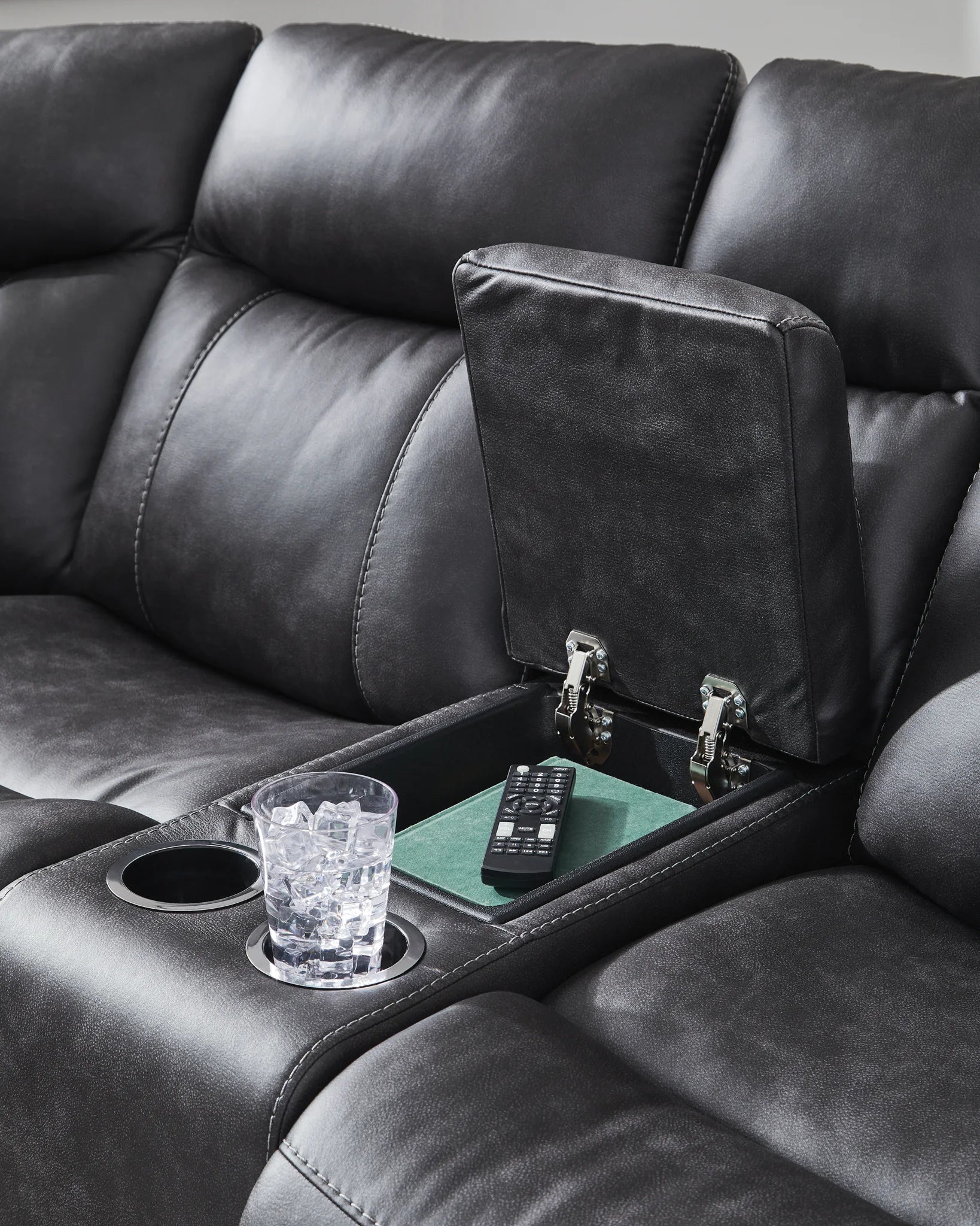 Sultan Meadow - Carbon - 2-Piece Reclining Sectional - Image 3