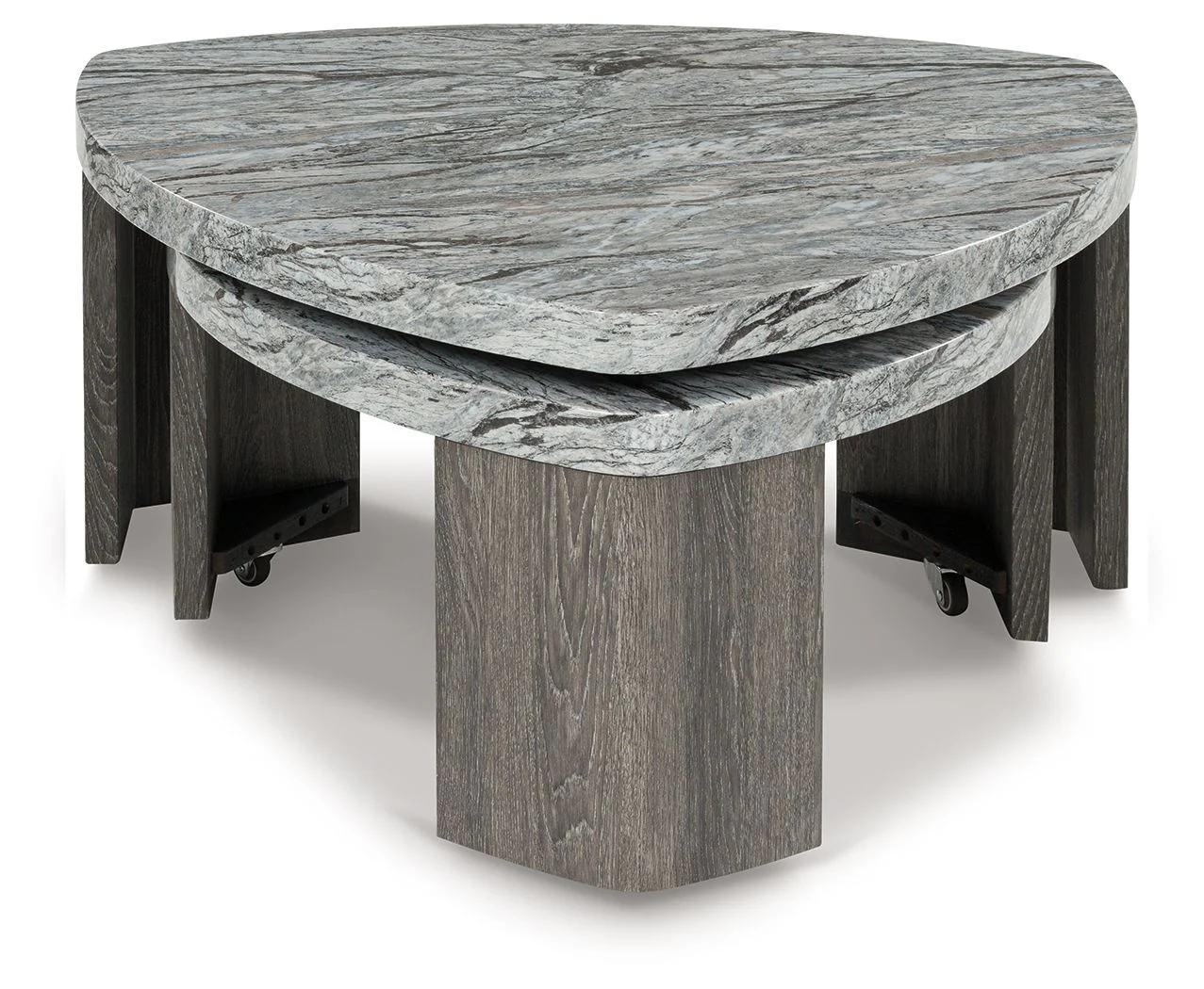 Surmour - Gray / Brown - Stacked Cocktail Table - Image 2