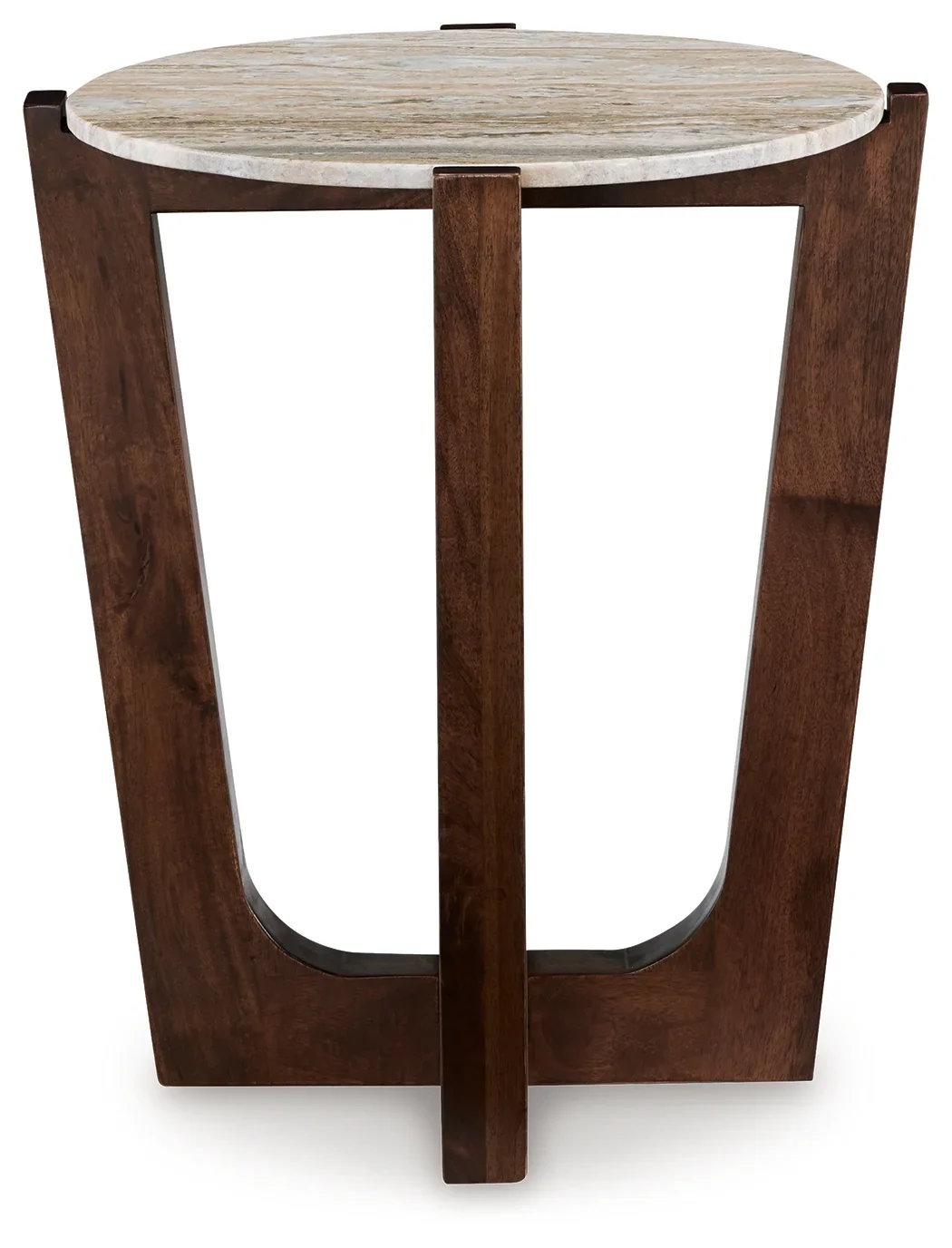 Tanidore - Warm Brown - Round End Table - Image 3
