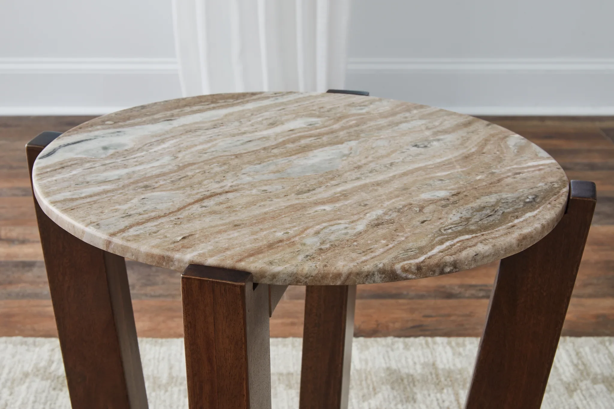 Tanidore - Warm Brown - Round End Table - Image 5