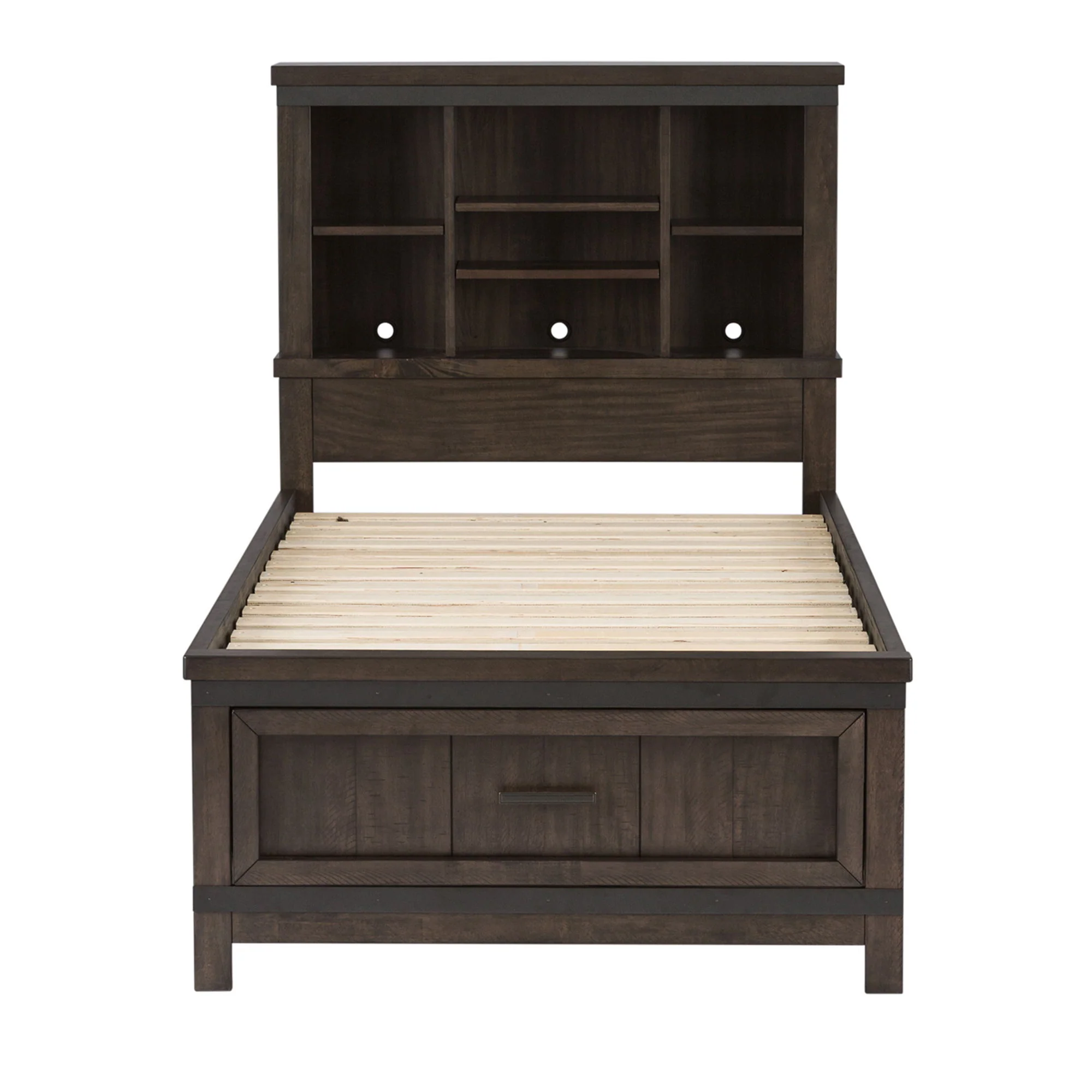 Thornwood Hills - Twin Bookcase Bed - Dark Gray - Image 3