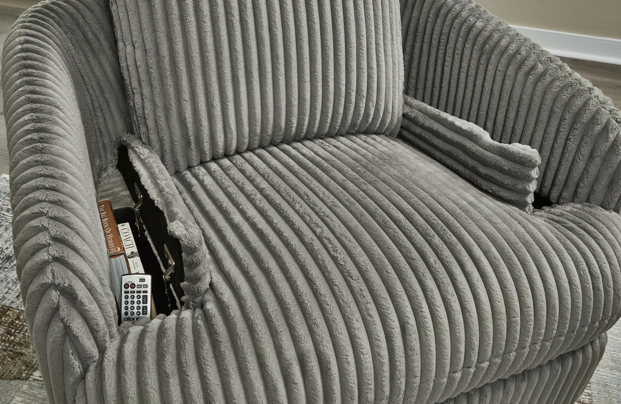 Tie-breaker - Fog - Swivel Glider Recliner - Image 4