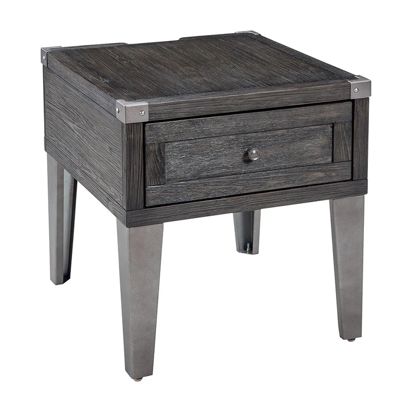 Todoe - Dark Gray - Rectangular End Table