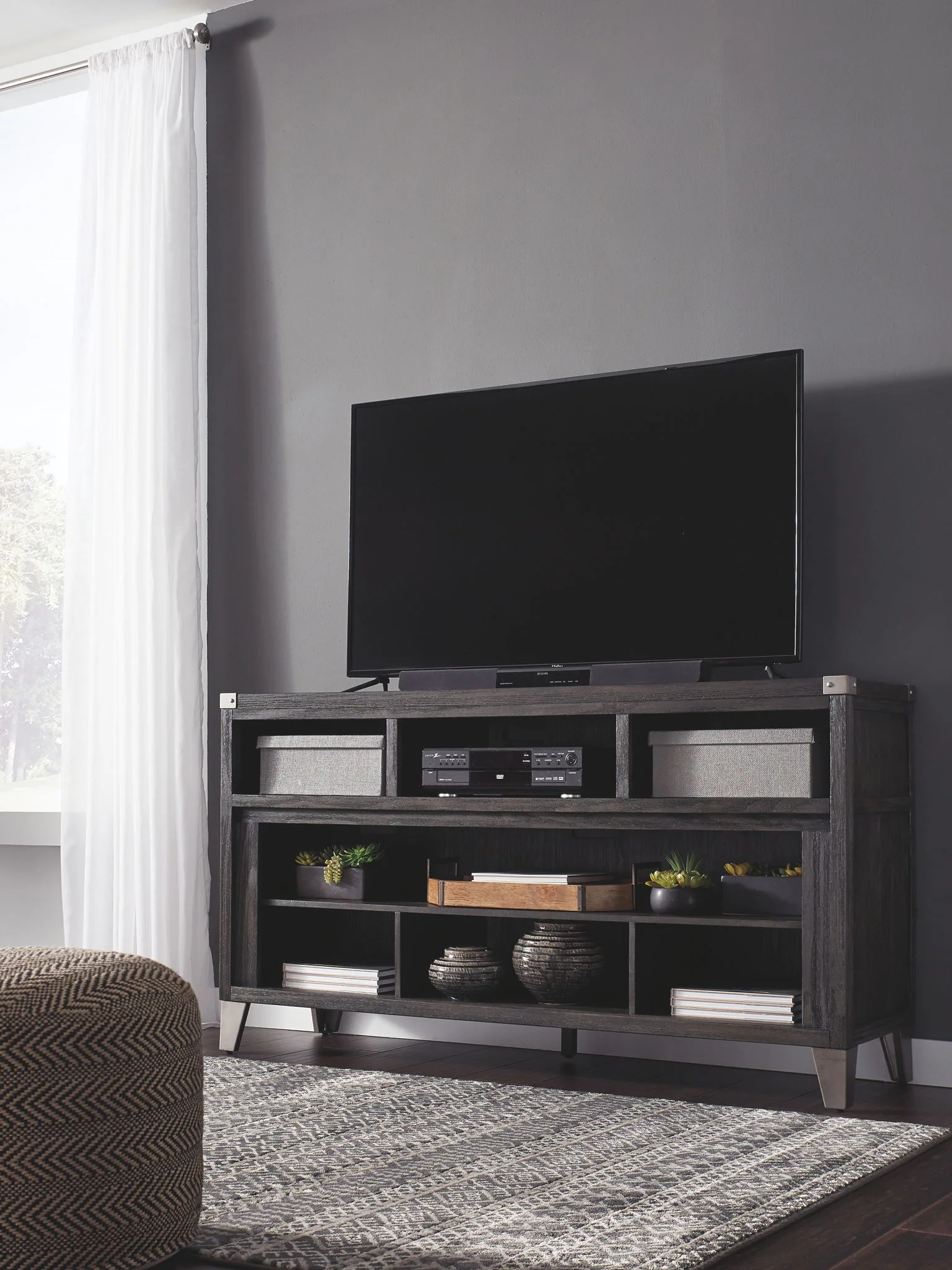 Todoe - Gray - LG TV Stand W/Fireplace Option - Image 2