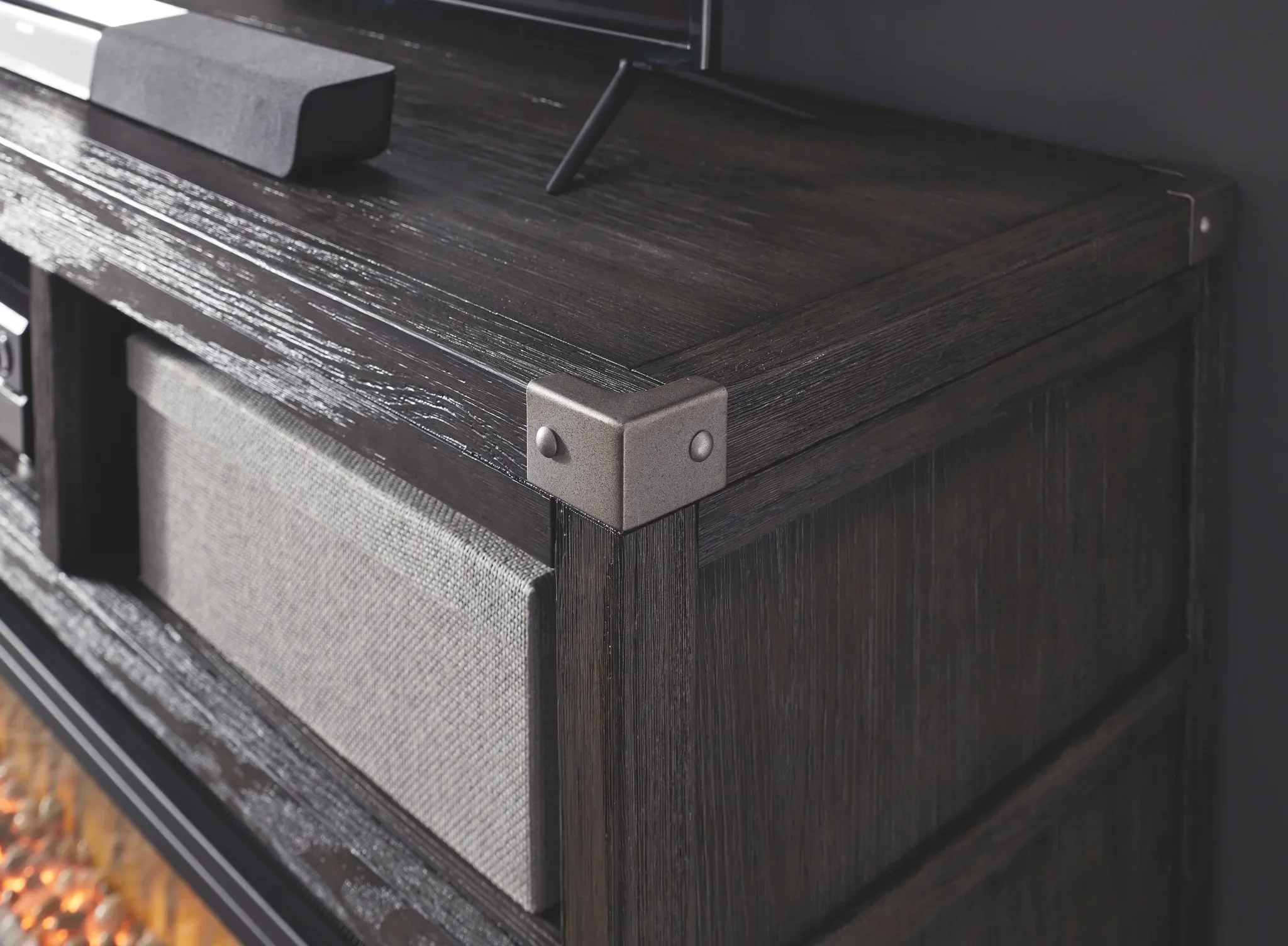 Todoe - Gray - LG TV Stand W/Fireplace Option - Image 3