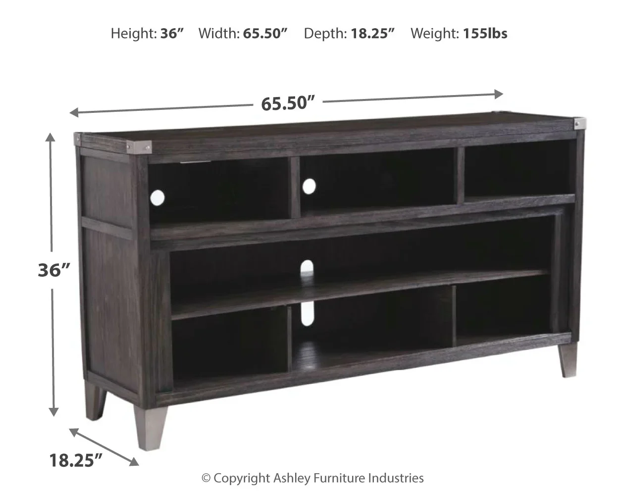 Todoe - Gray - LG TV Stand W/Fireplace Option - Image 4