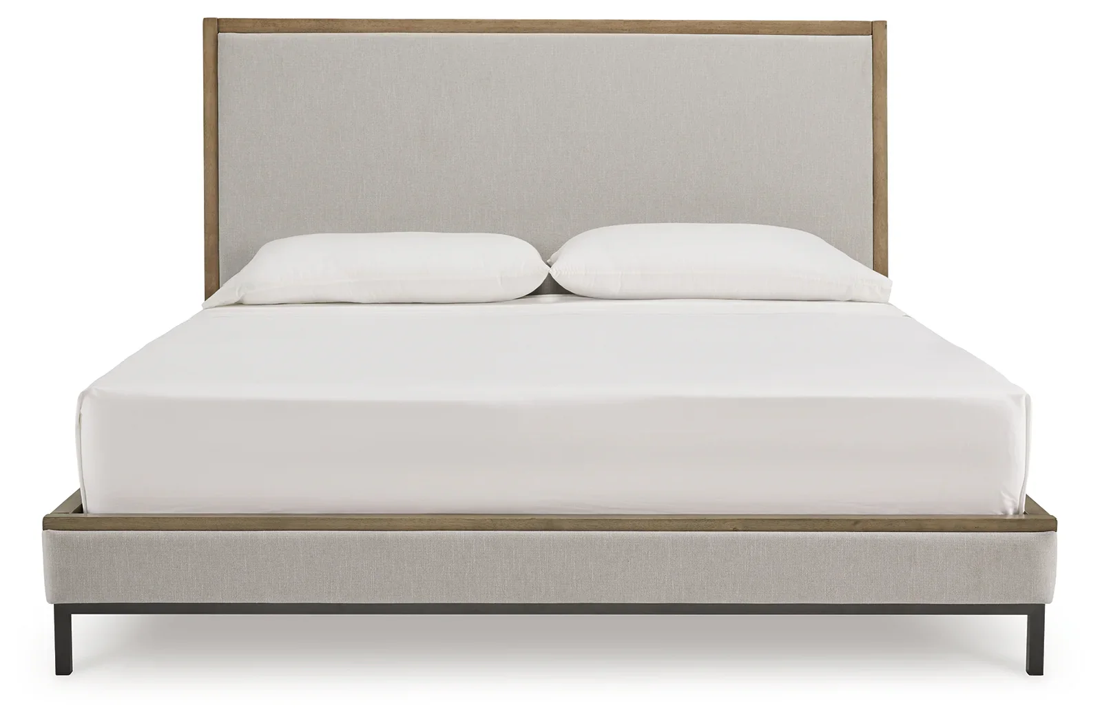 Tomtyn - Light Brown - California King Upholstered Bed - Image 4
