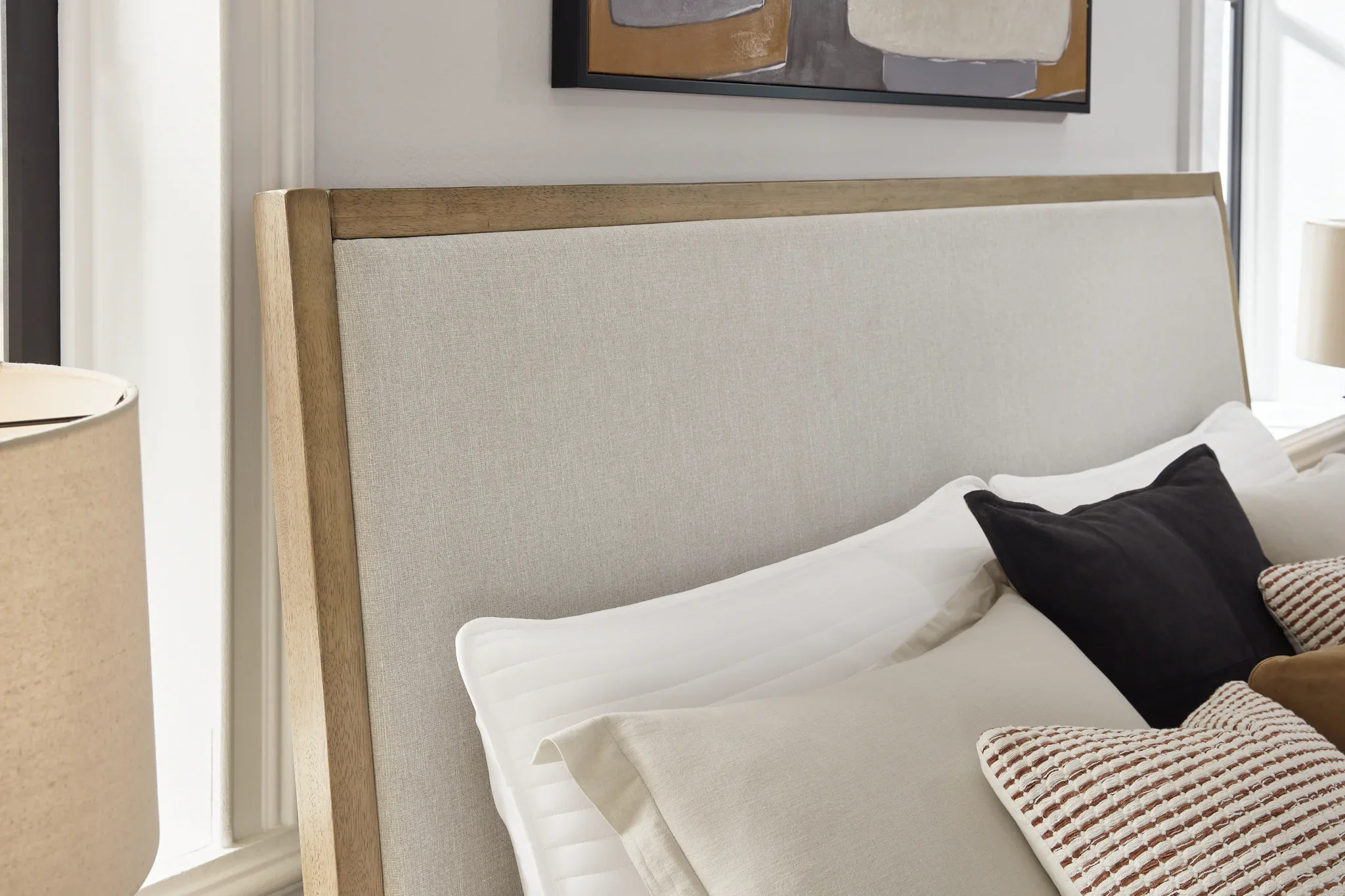 Tomtyn - Light Brown - King Upholstered Bed - Image 6