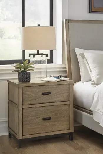 Tomtyn - Light Brown - Two Drawer Night Stand - Image 2