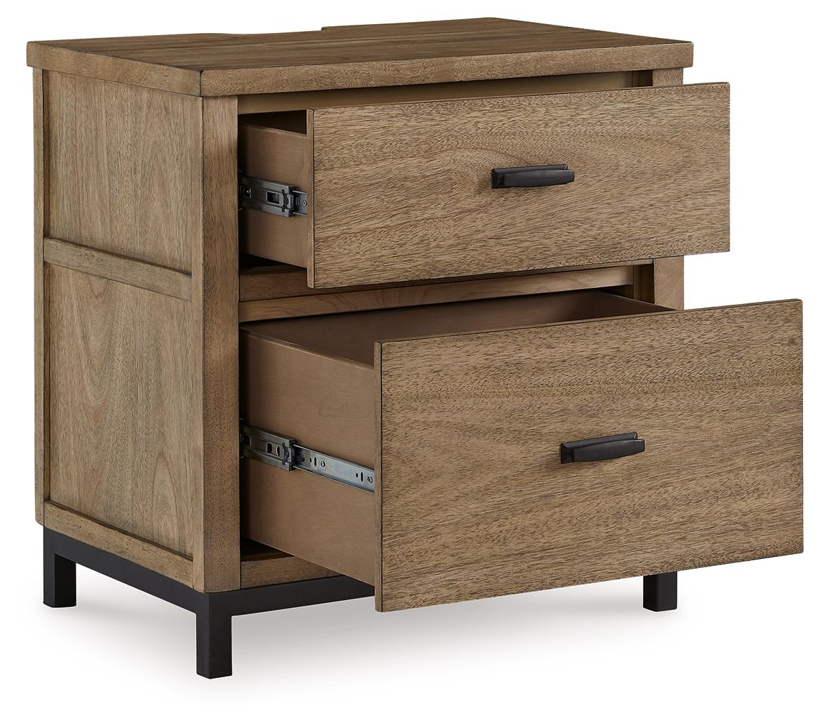 Tomtyn - Light Brown - Two Drawer Night Stand - Image 3