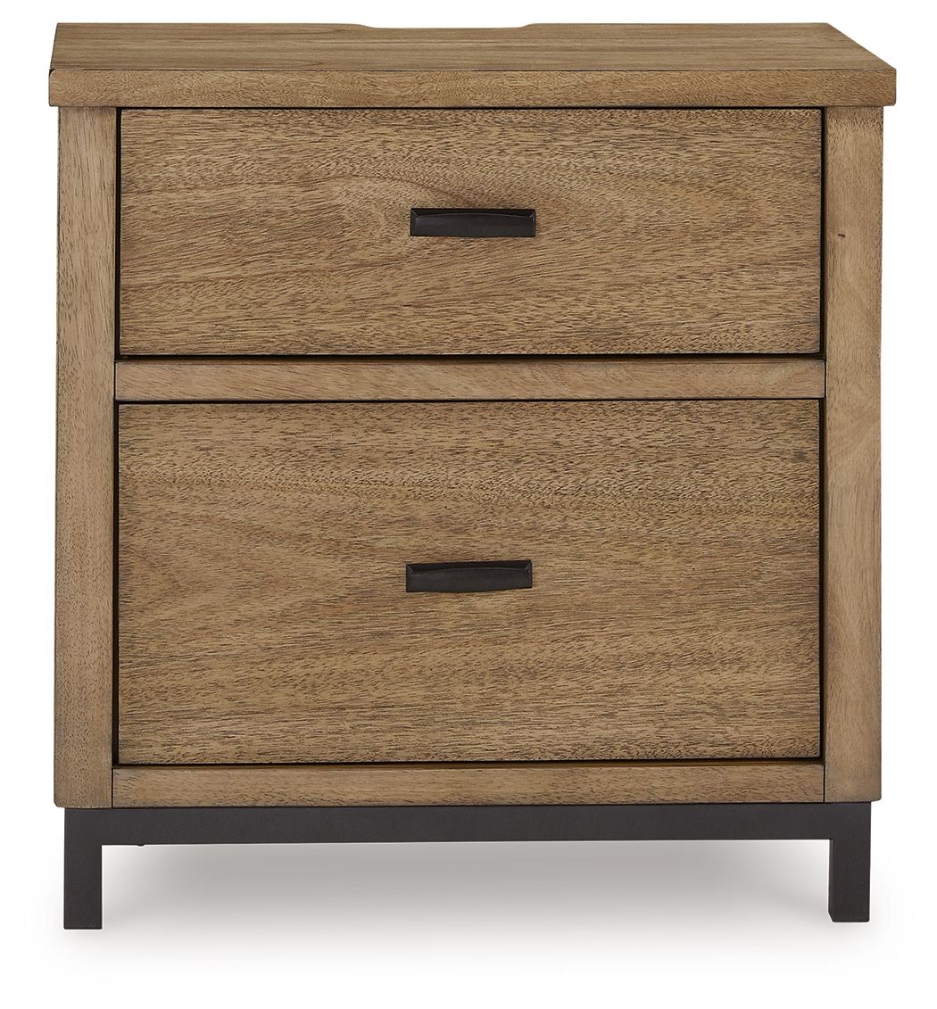 Tomtyn - Light Brown - Two Drawer Night Stand - Image 4