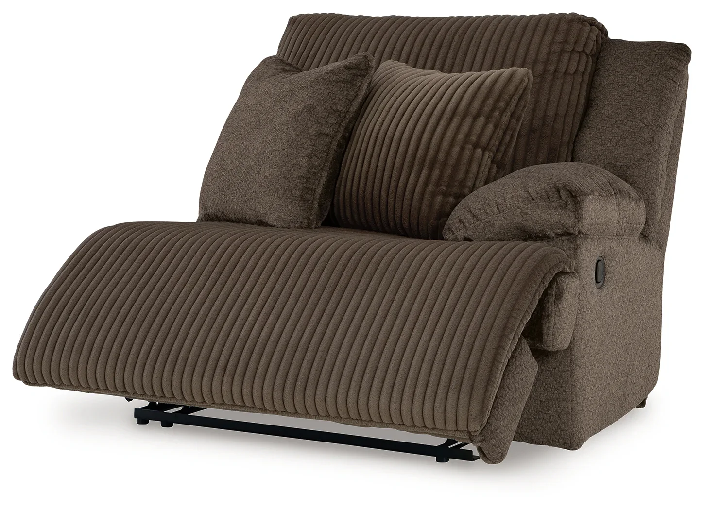 Top Tier - Chocolate - 3-Piece Reclining Sectional With Laf Press Back Chaise - Image 5
