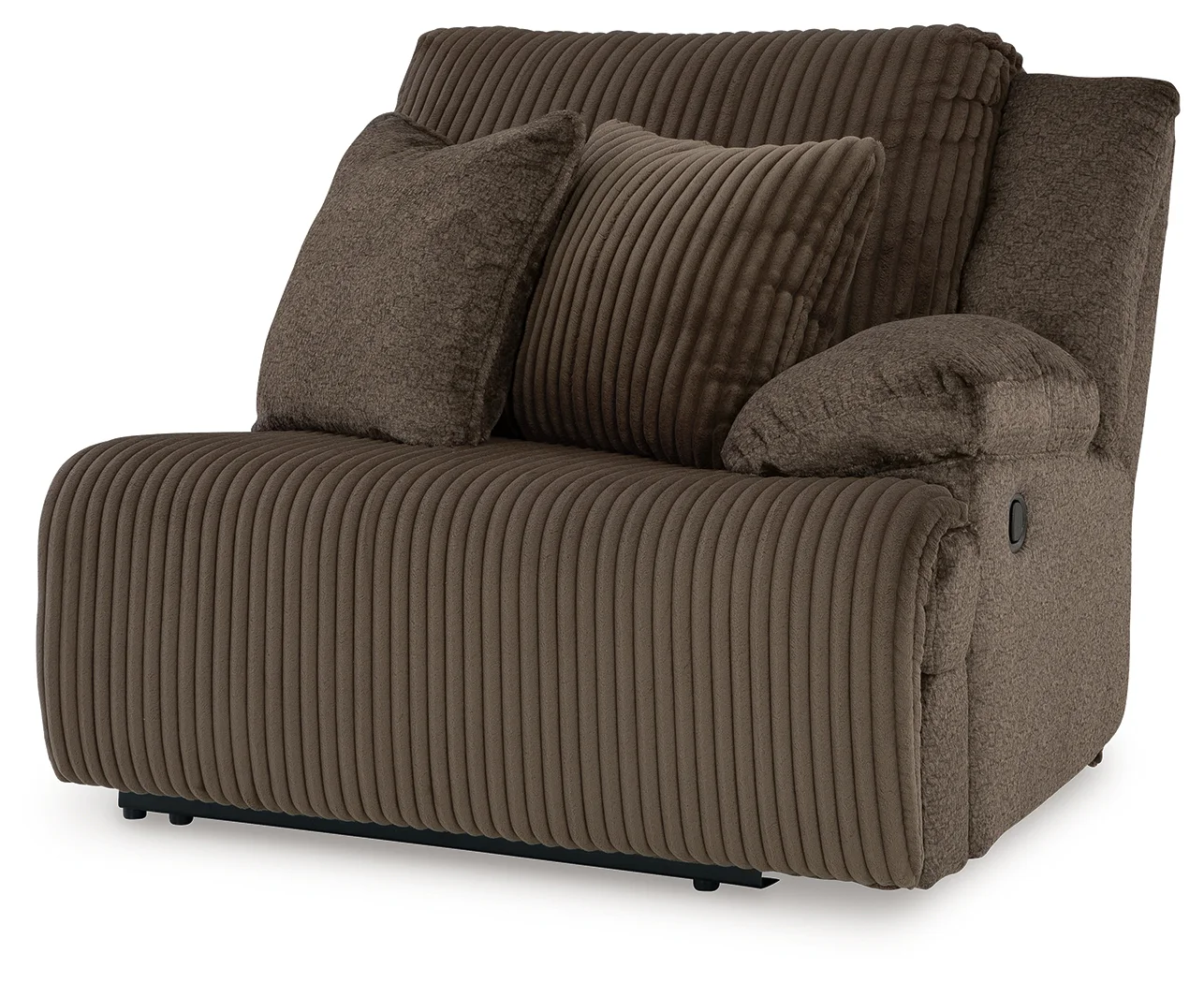 Top Tier - Chocolate - 3-Piece Reclining Sectional With Laf Press Back Chaise - Image 6