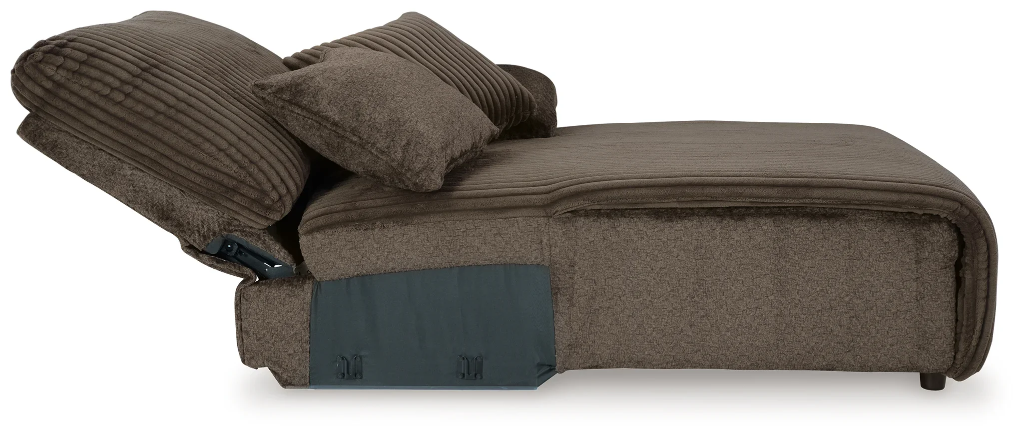 Top Tier - Chocolate - 3-Piece Reclining Sectional With Raf Press Back Chaise - Image 11