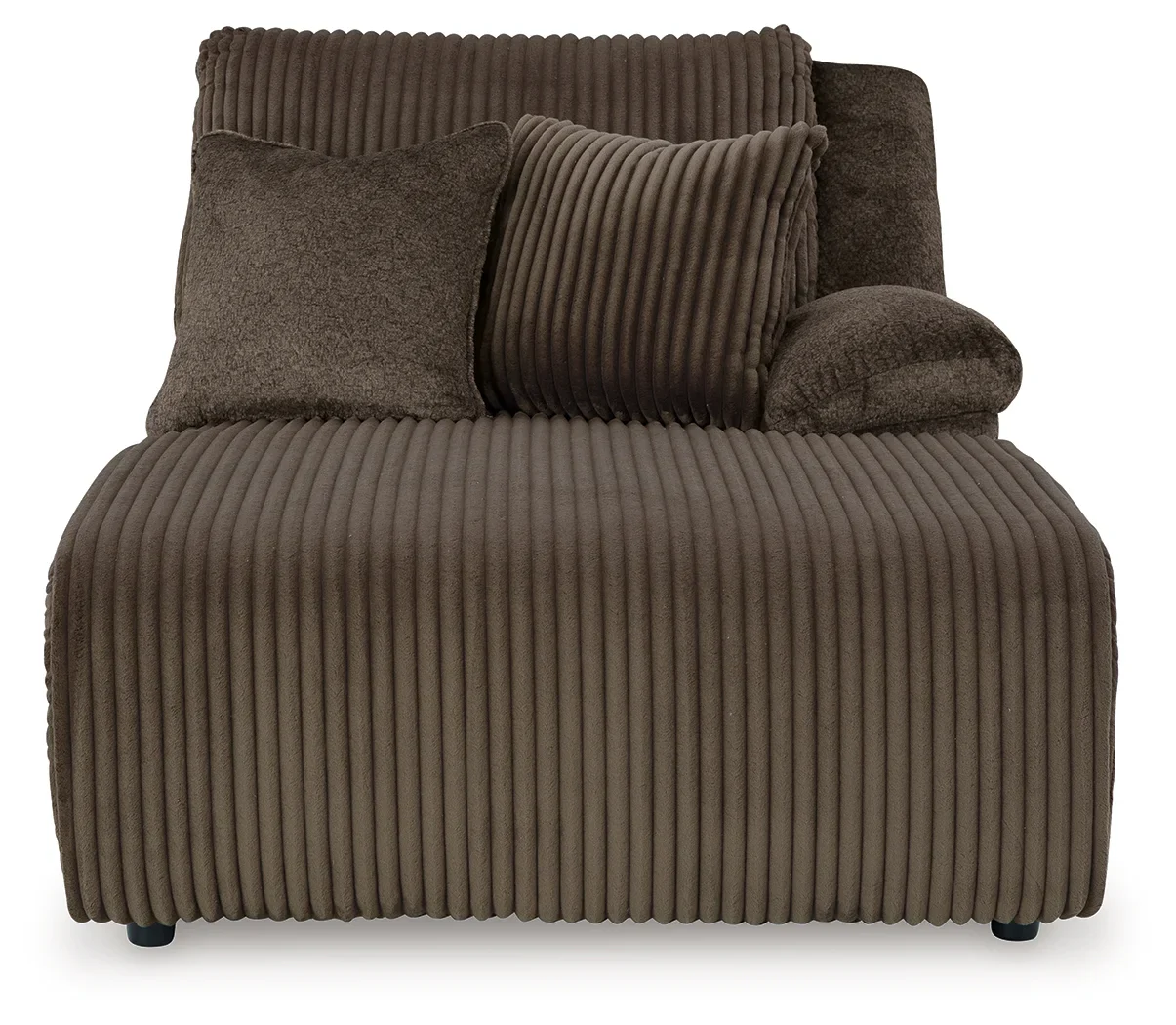 Top Tier - Chocolate - 3-Piece Reclining Sectional With Raf Press Back Chaise - Image 2