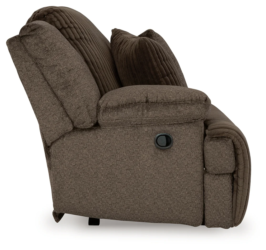 Top Tier - Chocolate - 3-Piece Reclining Sectional With Raf Press Back Chaise - Image 5