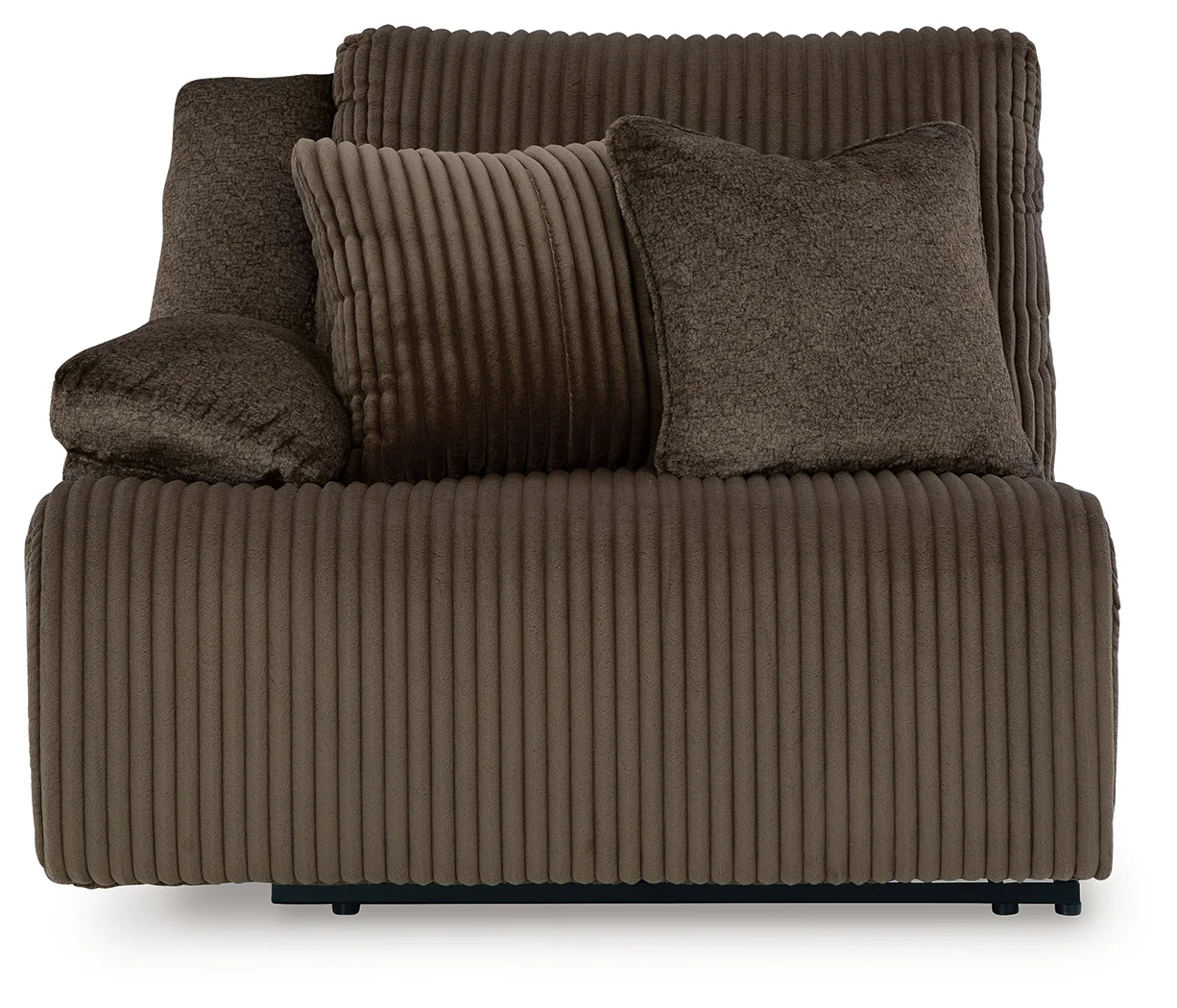 Top Tier - Chocolate - 3-Piece Reclining Sectional With Raf Press Back Chaise - Image 6