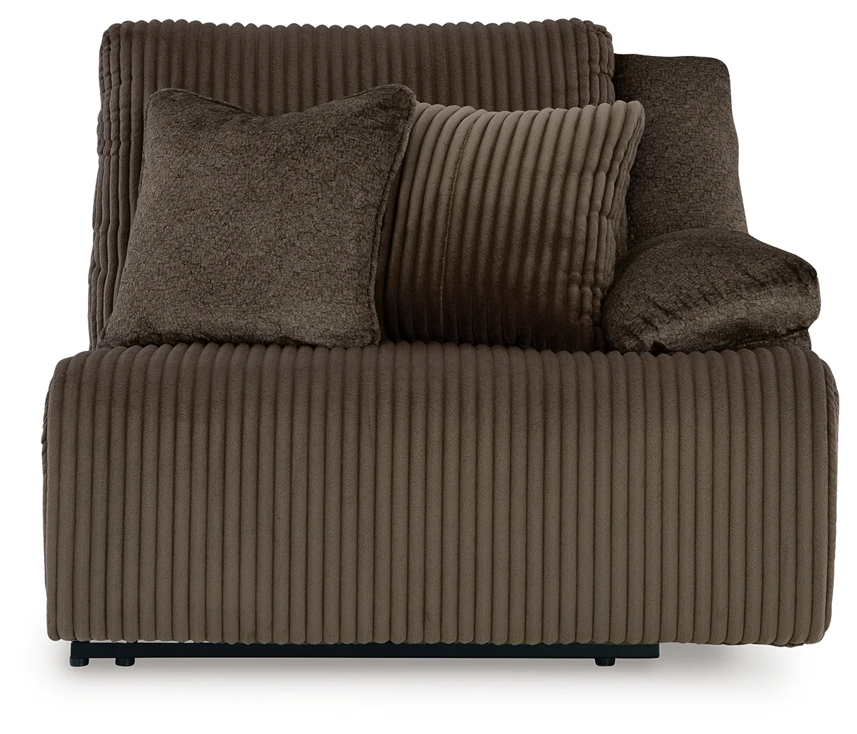 Top Tier - Chocolate - 4-Piece Reclining Sectional With Laf Press Back Chaise - Image 3