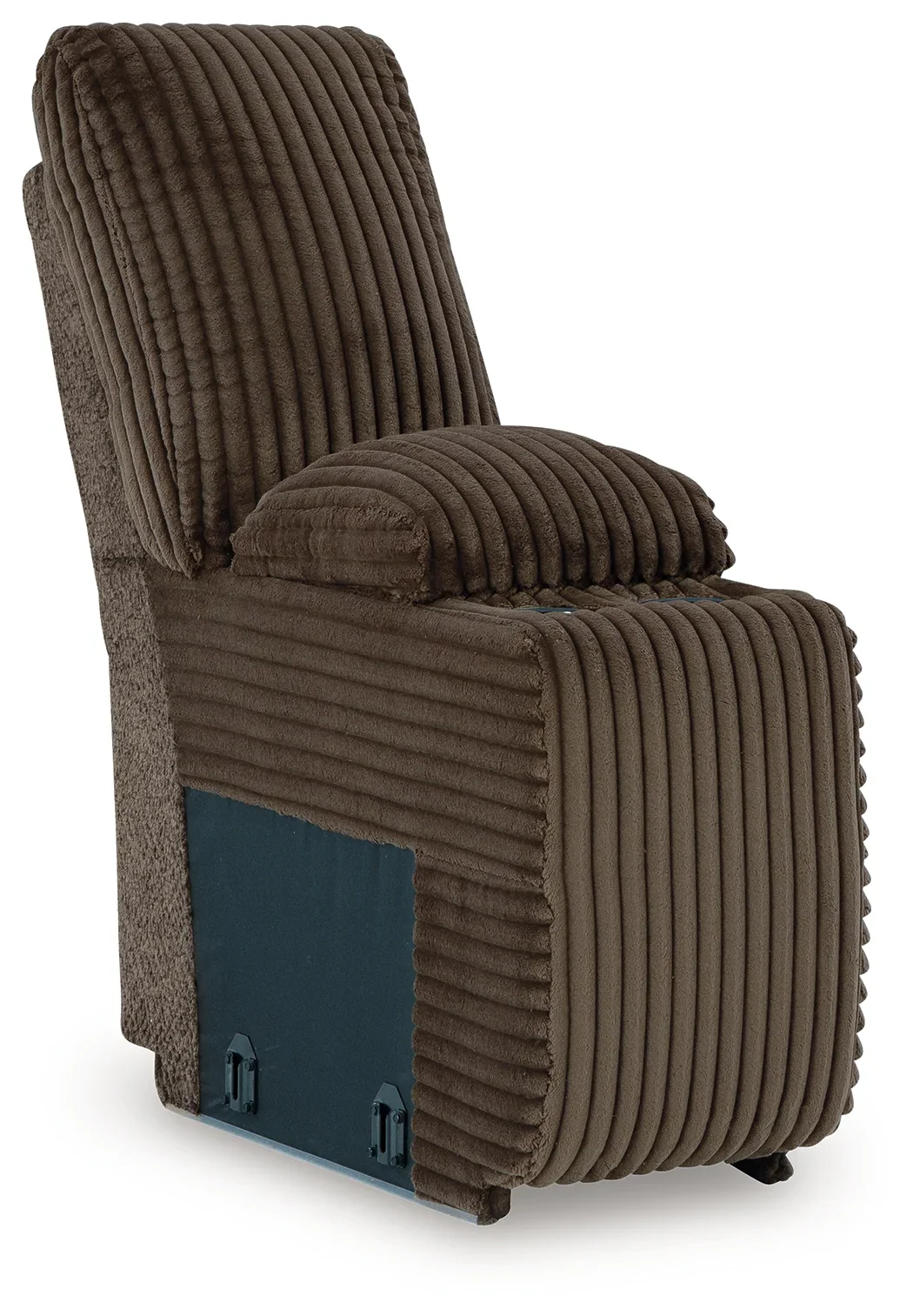 Top Tier - Chocolate - 4-Piece Reclining Sectional With Laf Press Back Chaise - Image 4