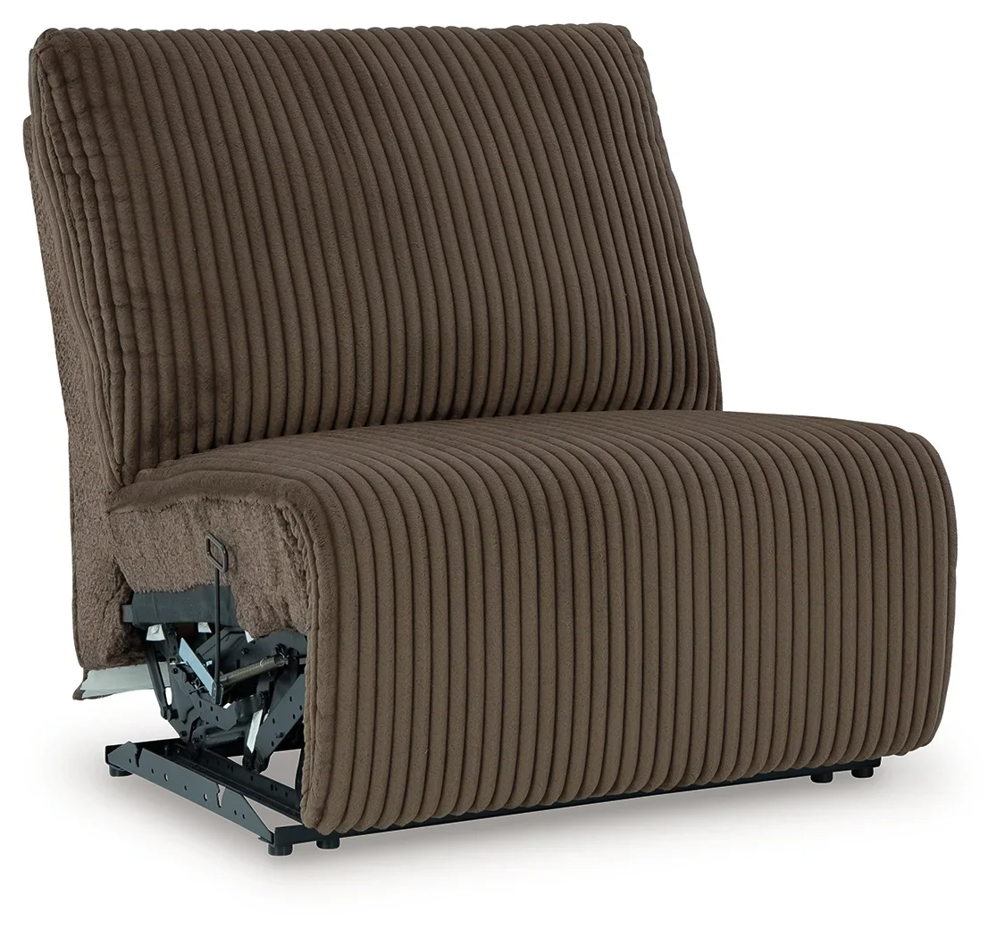 Top Tier - Chocolate - 4-Piece Reclining Sectional With Laf Press Back Chaise - Image 8