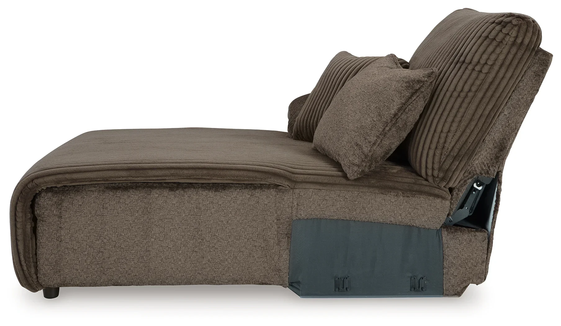Top Tier - Chocolate - 4-Piece Reclining Sectional With Laf Press Back Chaise - Image 9