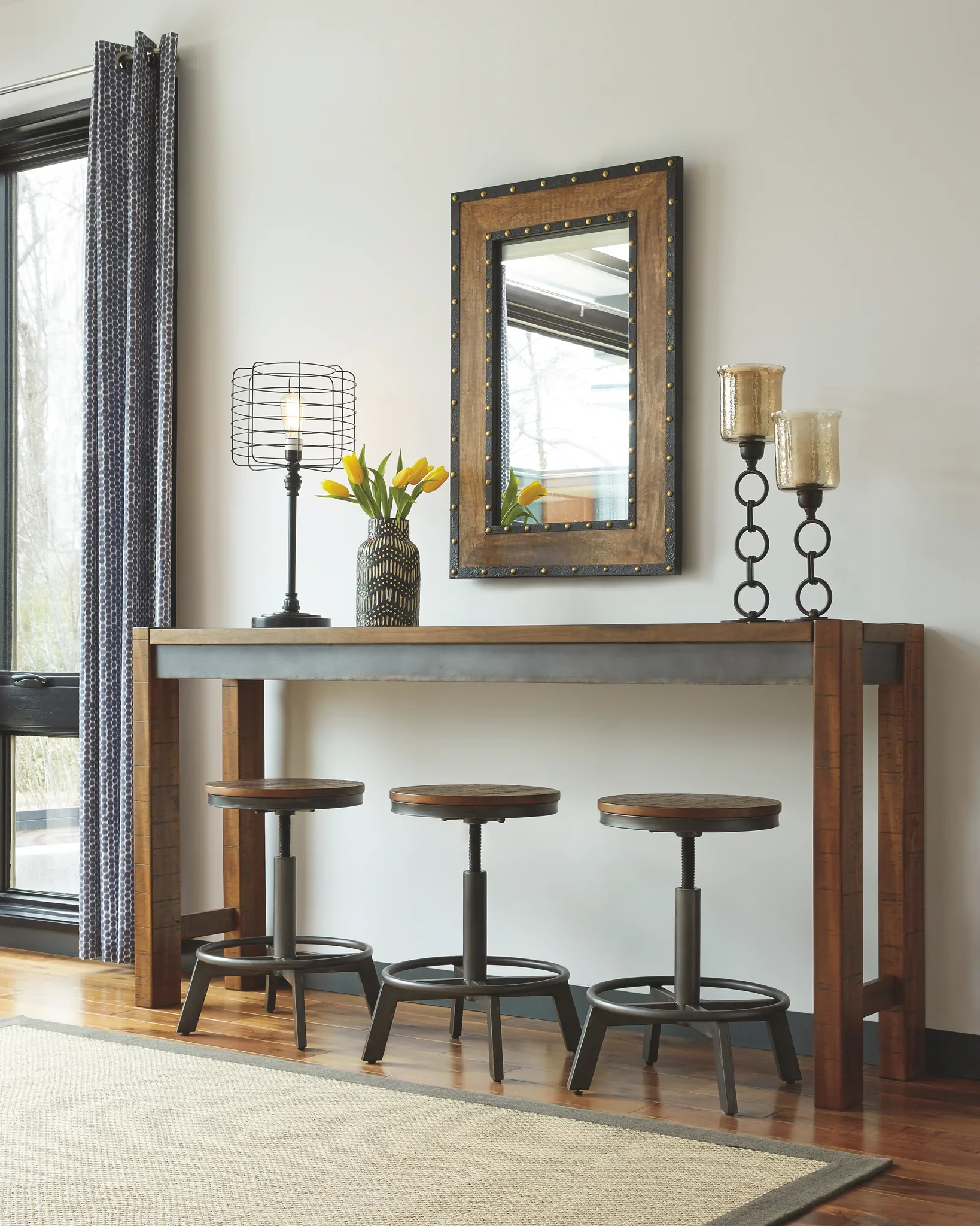 Torjin - Dark Brown - Long Counter Table - Image 3