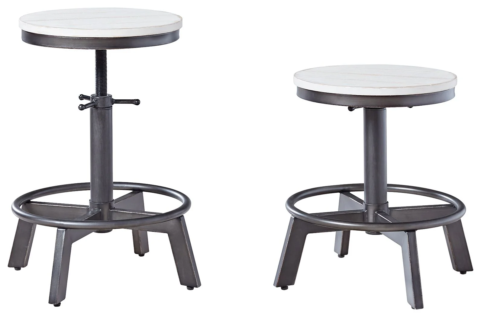 Torjin - Vintage White - Swivel Stool (Set of 2) - Image 2