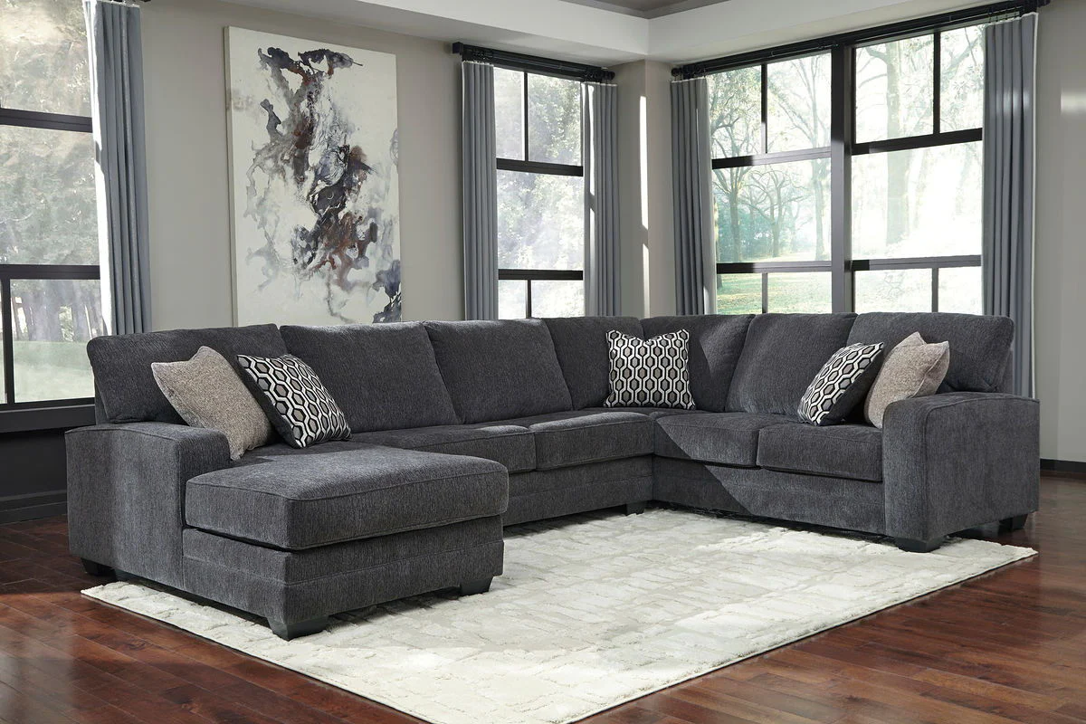 Tracling - Slate - Left Arm Facing Corner Chaise 3 Pc Sectional - Image 2