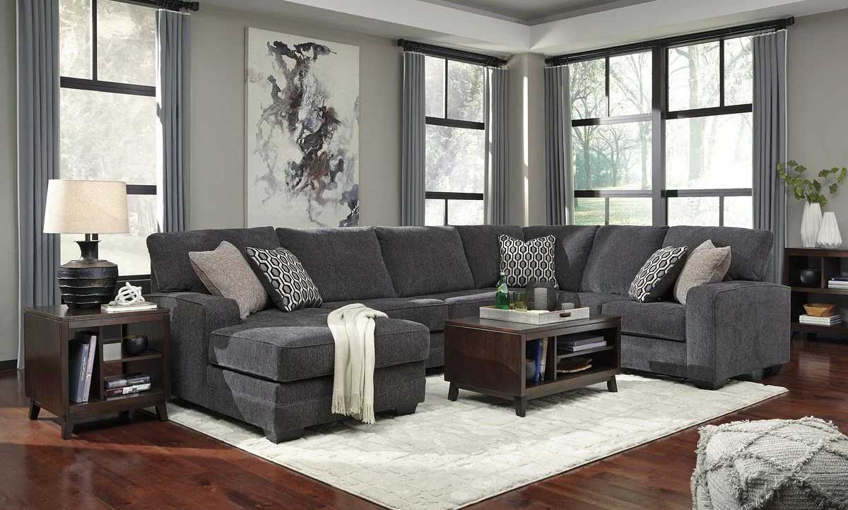 Tracling - Slate - Left Arm Facing Corner Chaise 3 Pc Sectional - Image 3