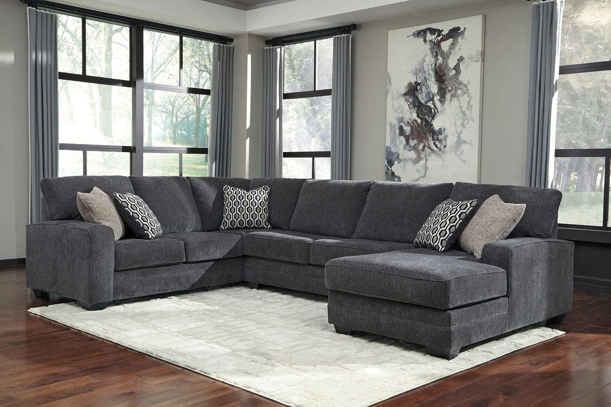 Tracling - Slate - Right Arm Facing Corner Chaise 3 Pc Sectional - Image 2