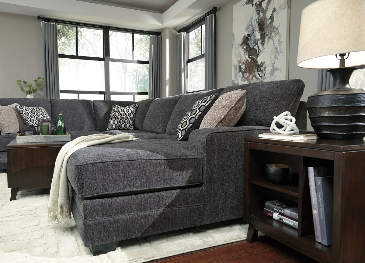 Tracling - Slate - Right Arm Facing Corner Chaise 3 Pc Sectional - Image 3