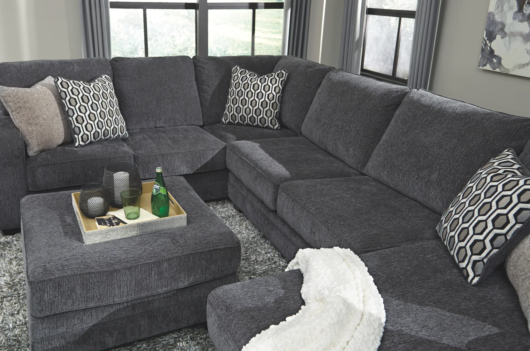 Tracling - Slate - Oversized Accent Ottoman - Image 5