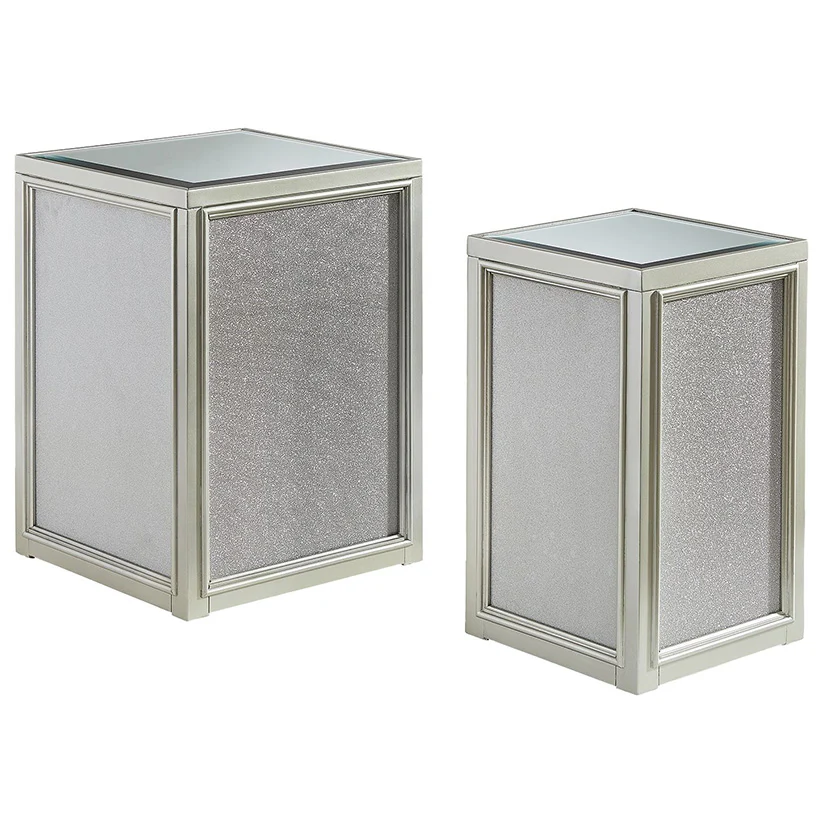 Traleena - Silver Finish - Nesting End Tables (Set of 2)