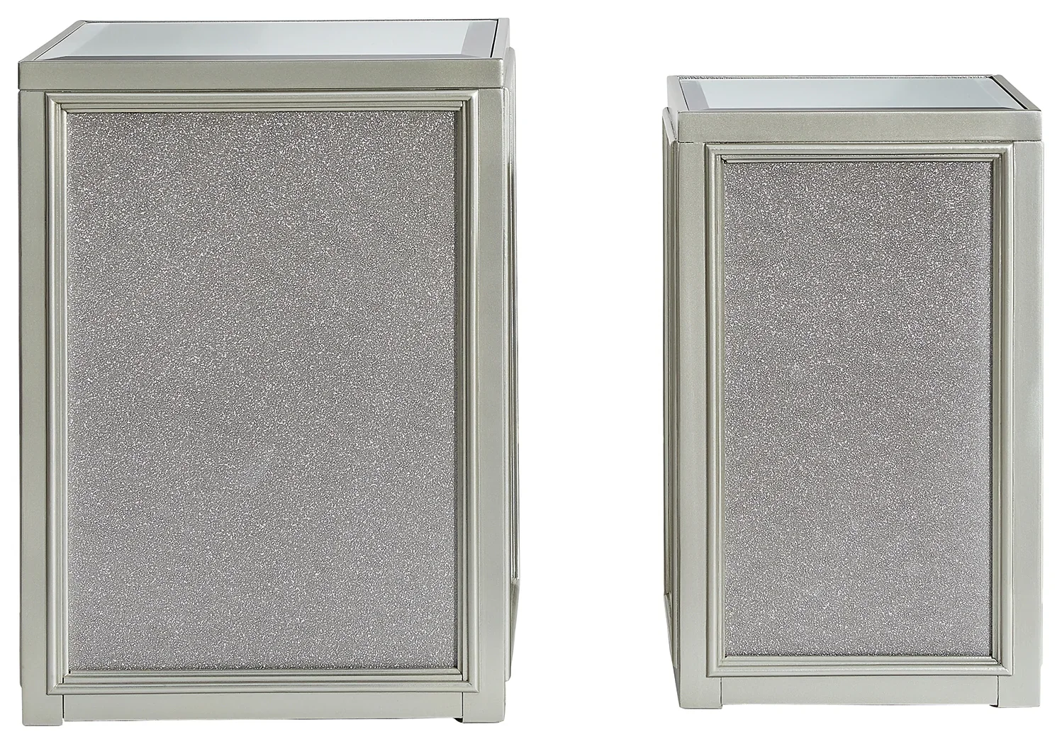 Traleena - Silver Finish - Nesting End Tables (Set of 2) - Image 3