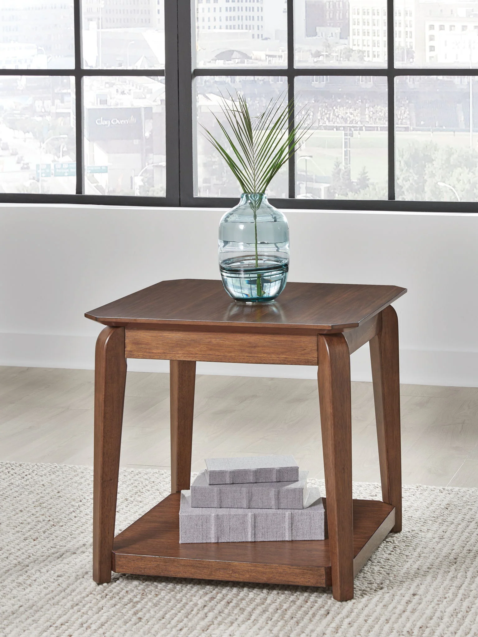 Trenmour - Medium Brown - Square End Table - Image 2