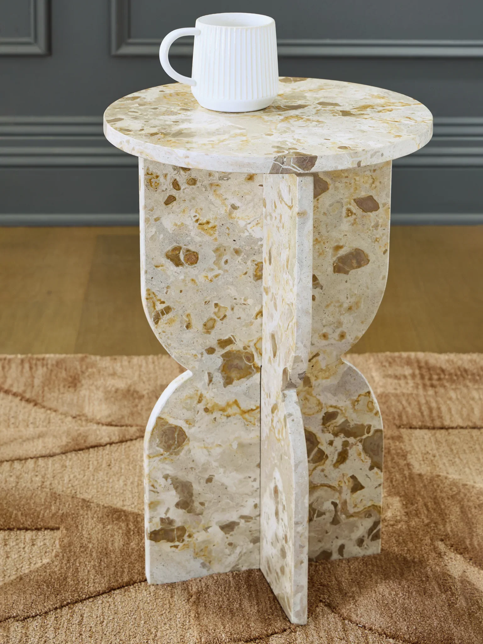 Treygan - Beige - Accent Table - Image 2