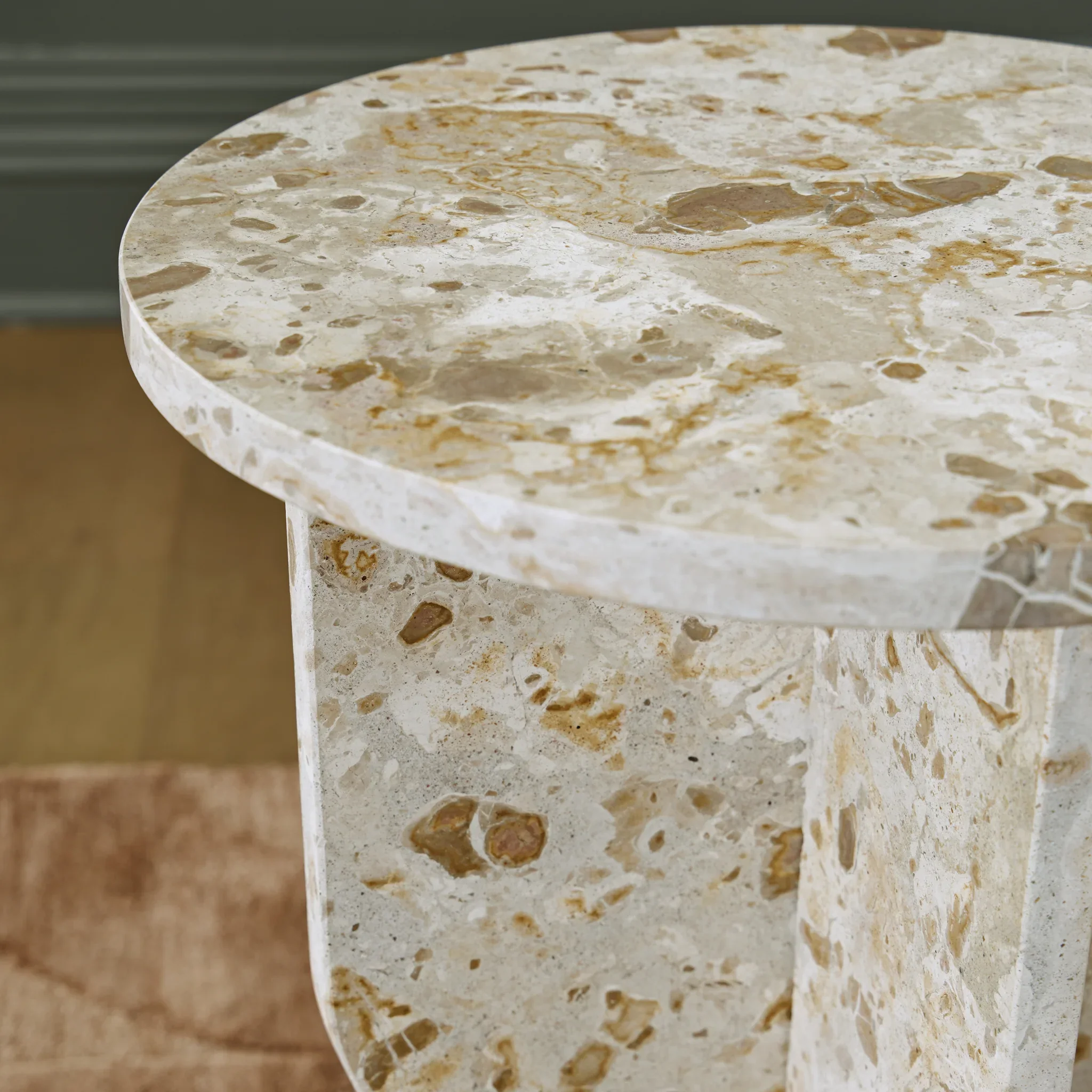 Treygan - Beige - Accent Table - Image 3