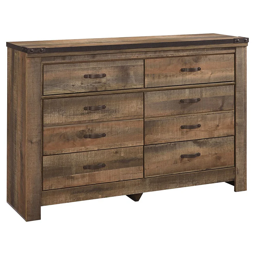 Trinell - Brown Dark - Six Drawer Dresser