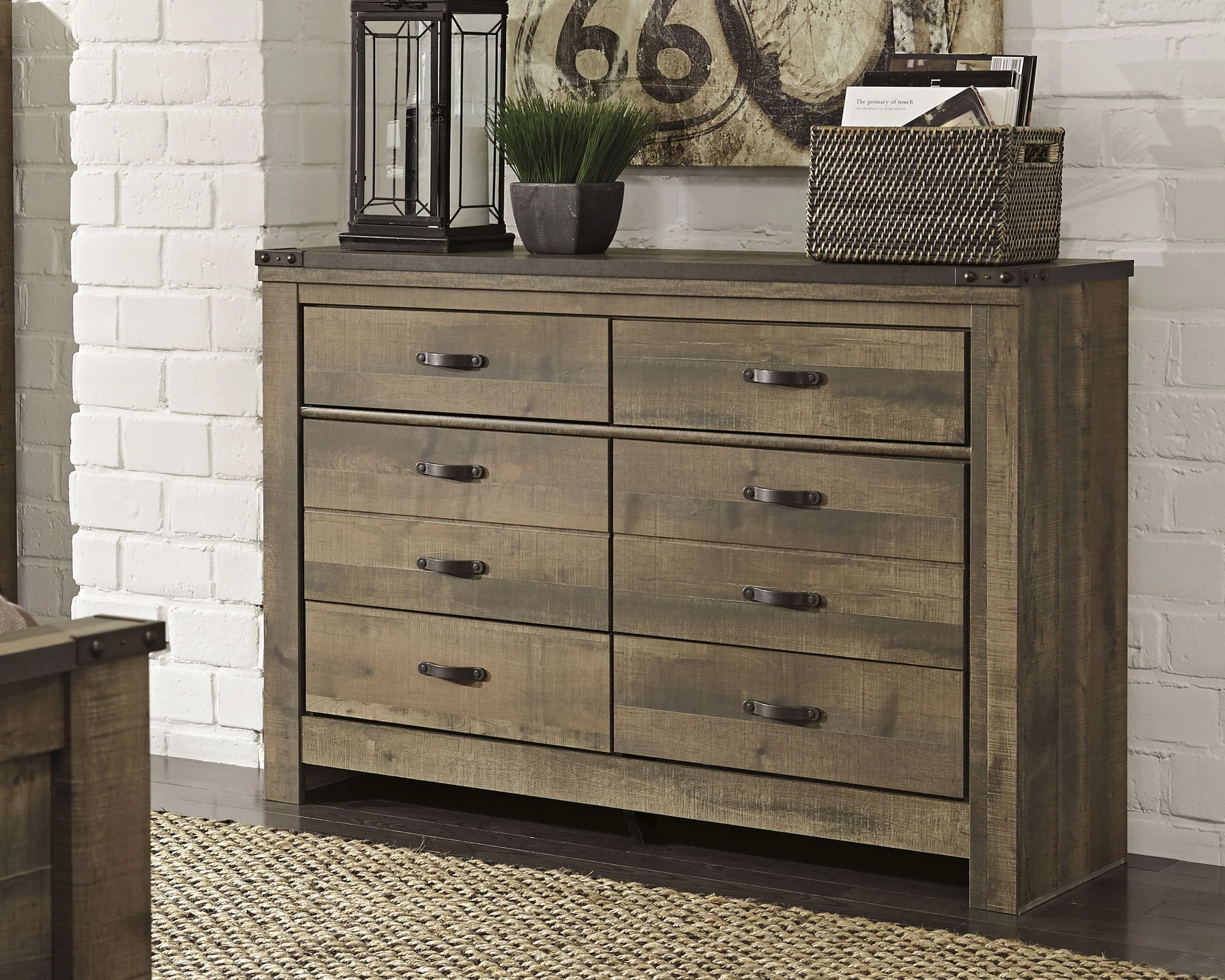 Trinell - Brown Dark - Six Drawer Dresser - Image 2