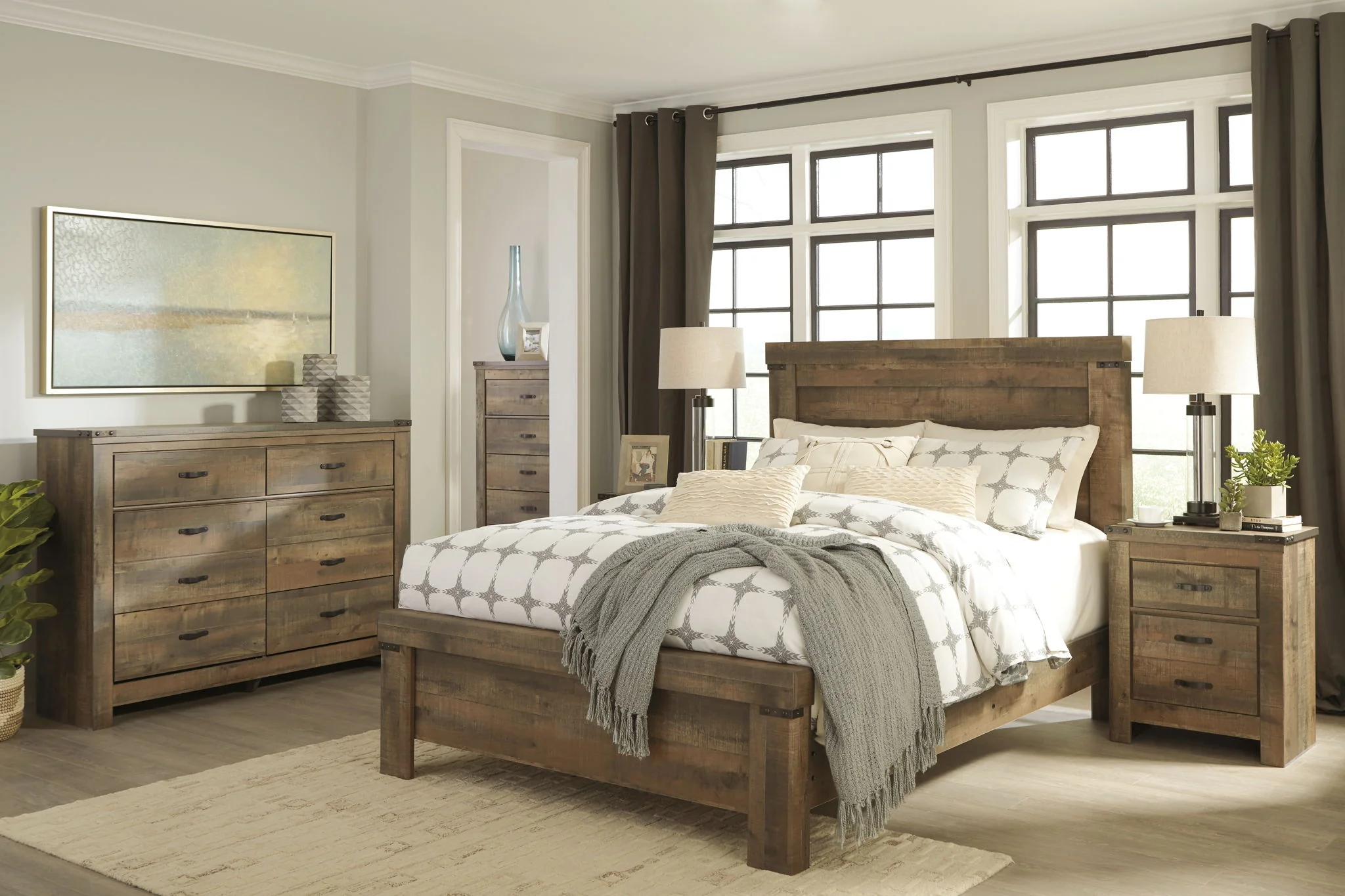 Trinell - Brown Dark - Six Drawer Dresser - Image 5