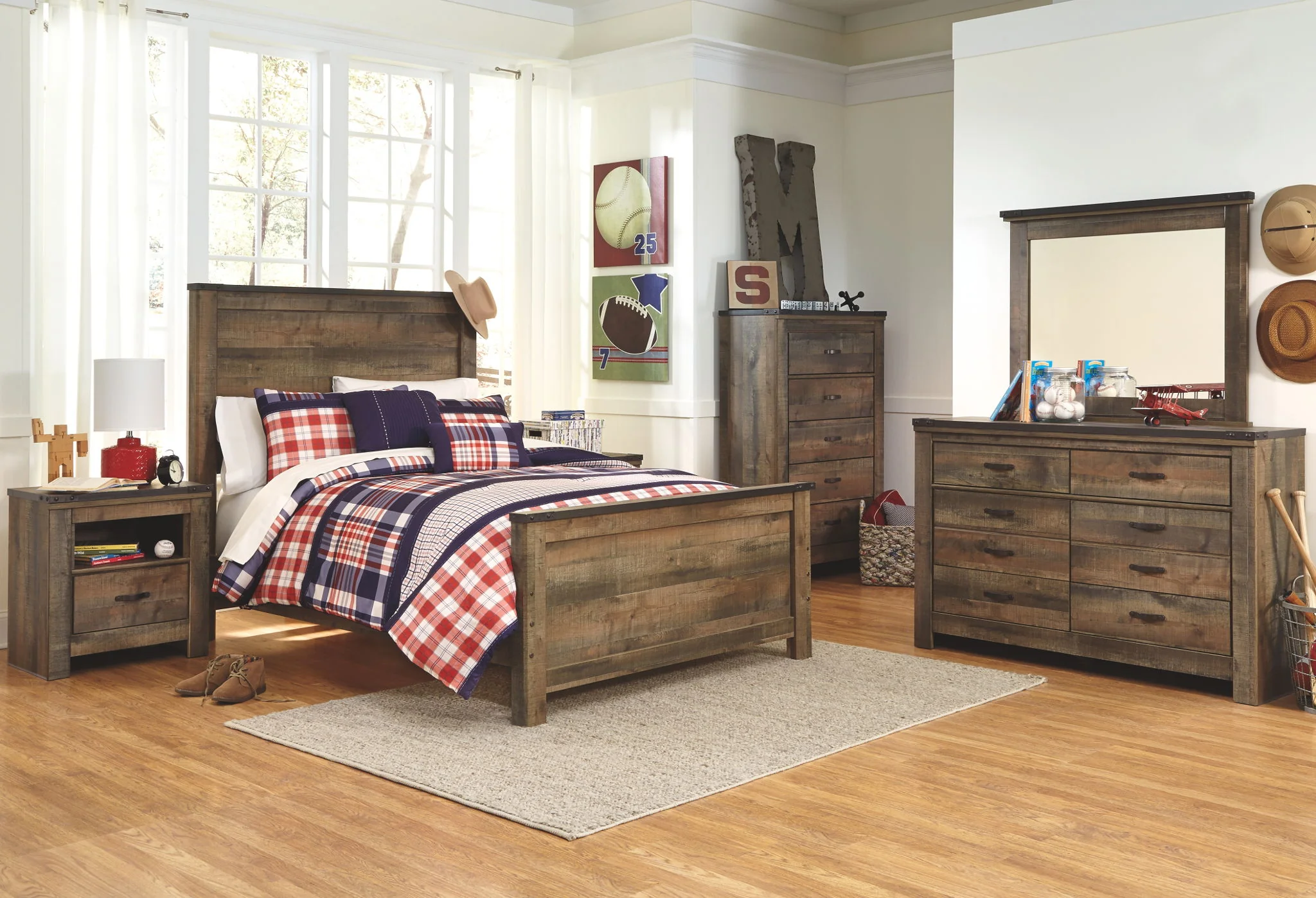 Trinell - Brown - Full Panel Bed - Image 3