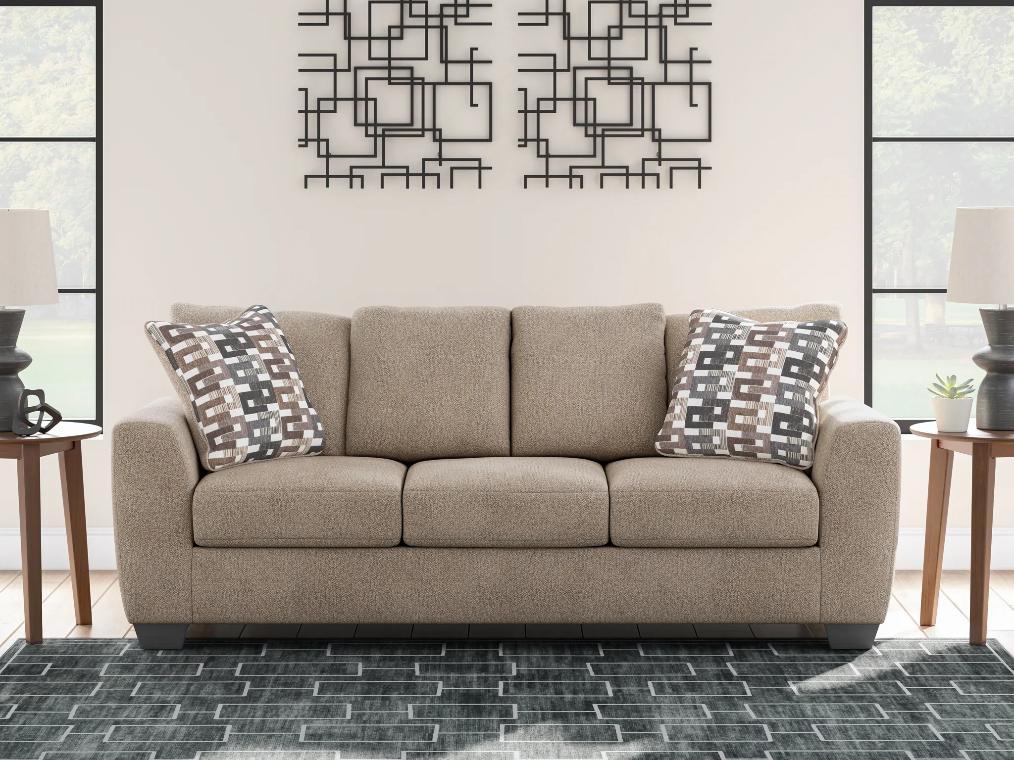 Triston-Peaks - 2 Pc. - Sofa, Loveseat - Suede - Image 2