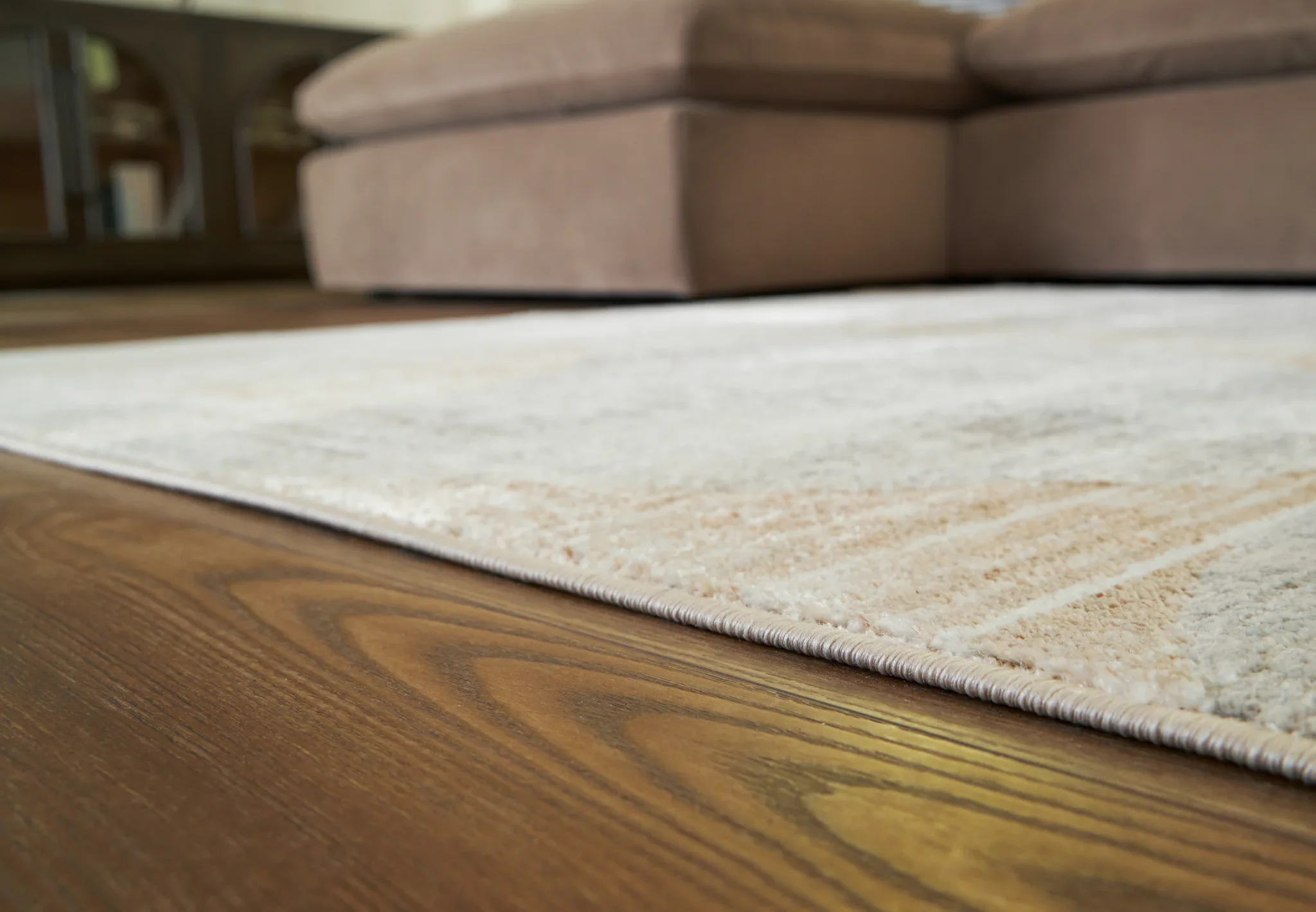 Truward - Linen / Gray / Caramel - Medium Rug - 5' x 7' - Image 2